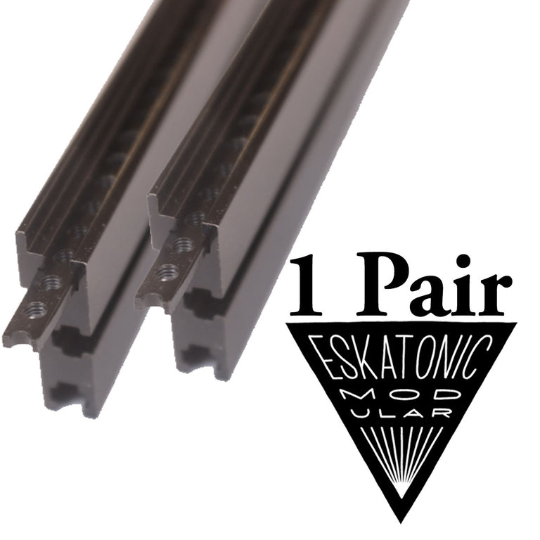 Black Eurorack Rails - 168HP (pair)