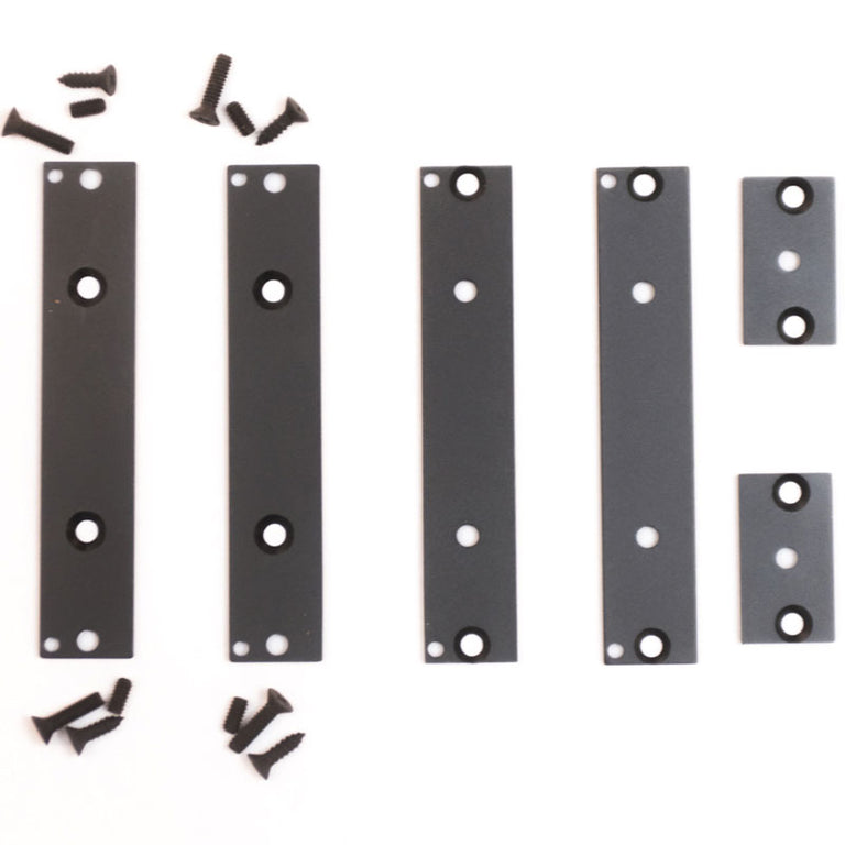 3U Black Eurorack Brackets (pair)